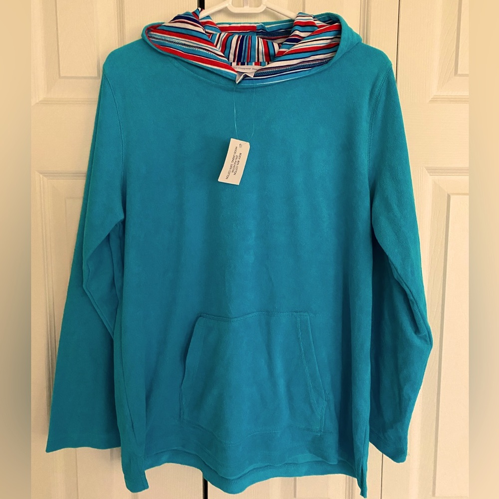 The Company Store Women’s Terry Hoodie. Sz L. NWT